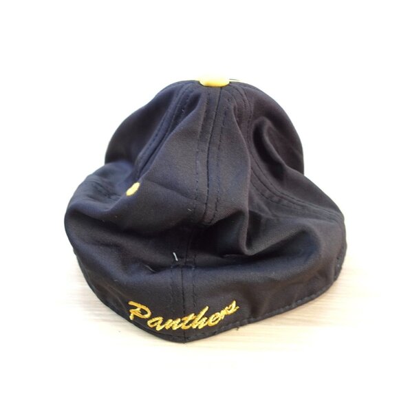 Panthers Cap Black AU Hat Baseball 7 3/8 Yellow Embroidered Logo The Game Pro - Picture 5 of 16